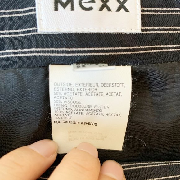 MEXX | Vintage Black with White Strip Wrap Skirt - Picture 9 of 11